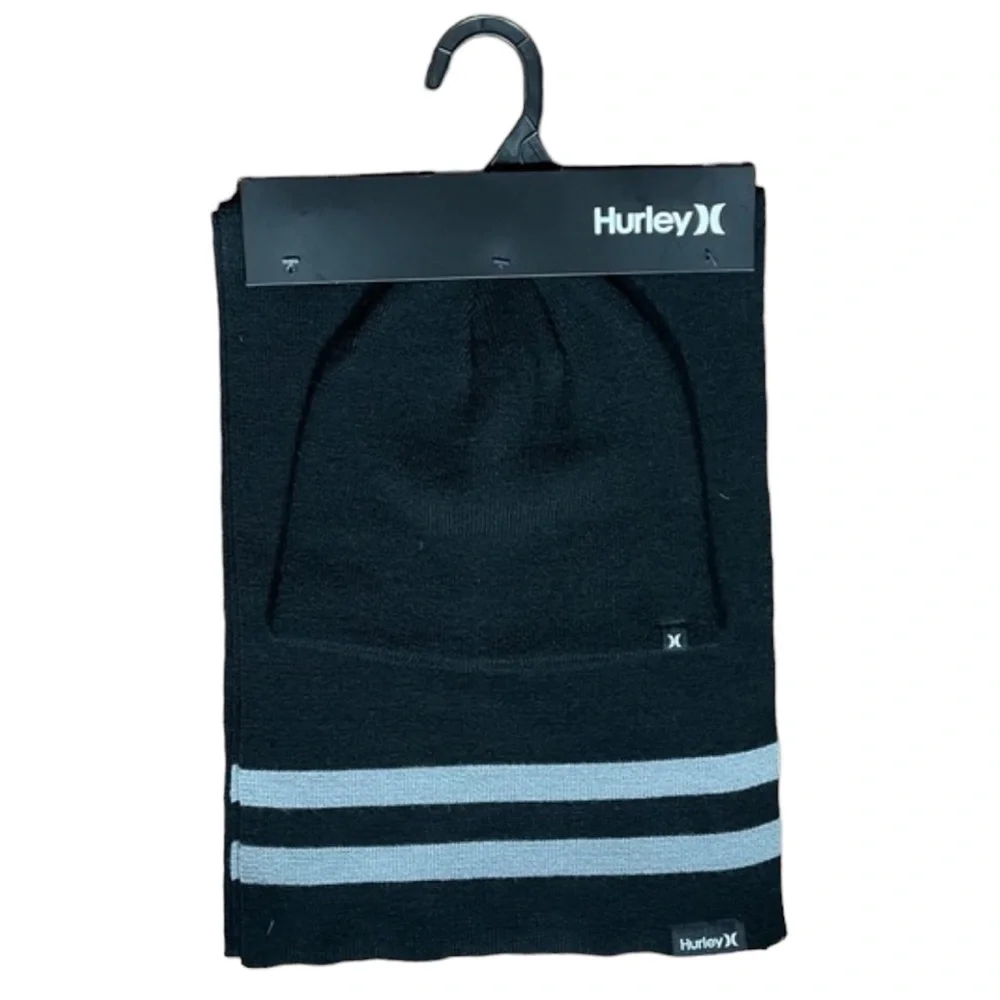 Hurley New Yorker Beanie & Scarf 2-Piece Set NWT